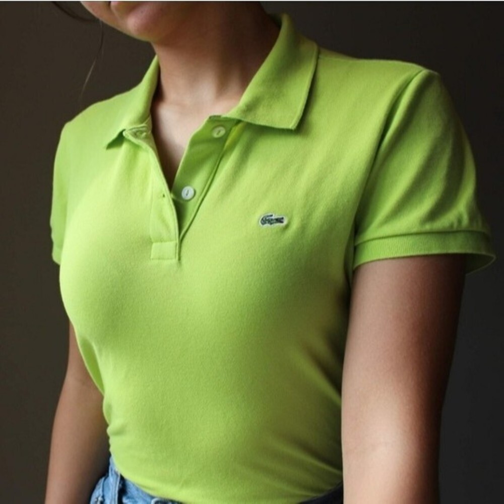 Sale 💫💫💫Lacoste Bright Green Polo - Picture 1 of 4